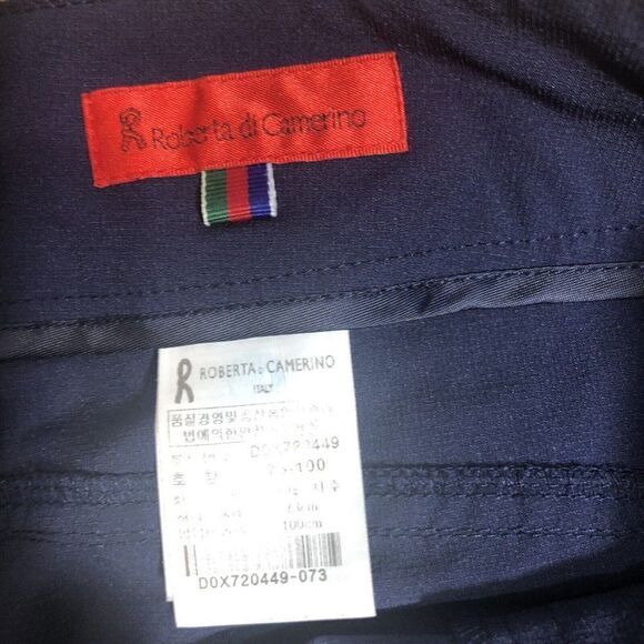 Robert Di Camerino Dark Blue Stretch Board Shorts Small Zipper Pockets Comfort - Picture 3 of 10
